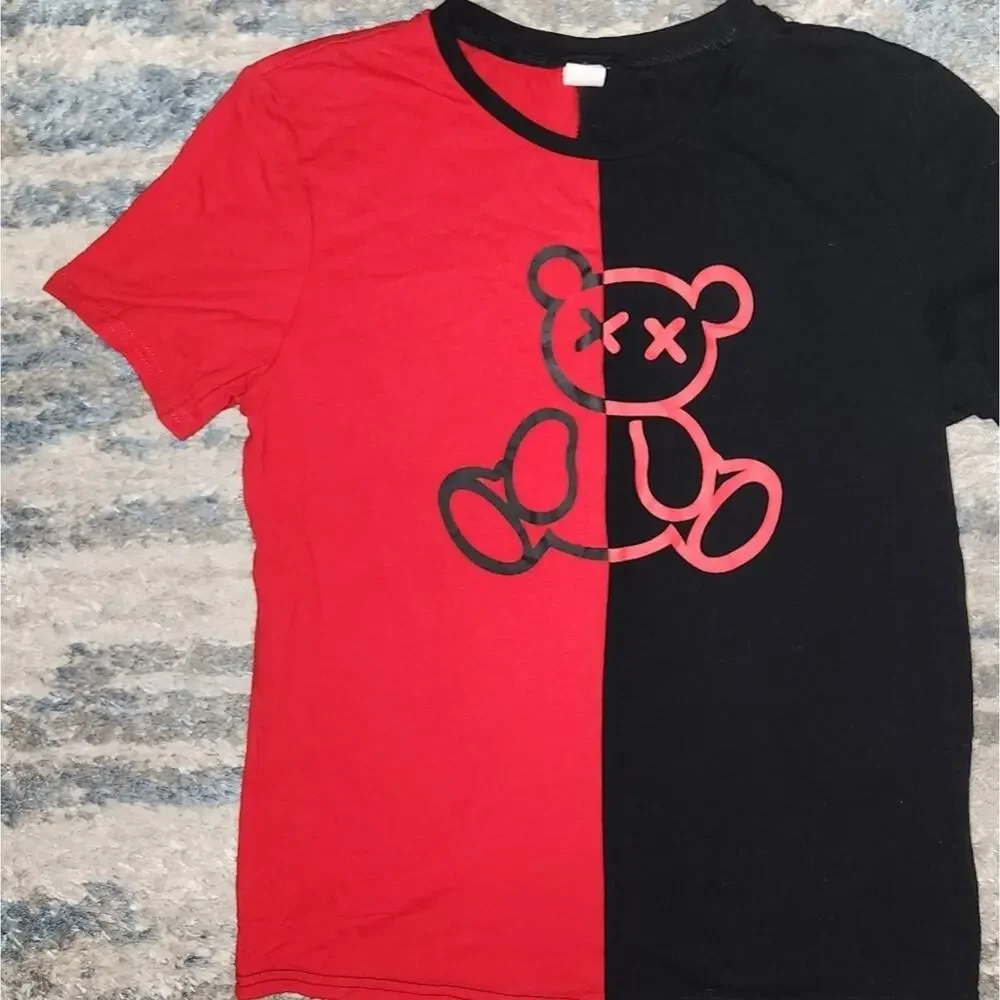 Two Tone Teddy Bear Top || Kids Shein 11-12